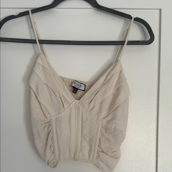 BCBG Cream Camisole Top - Picture 1 of 4